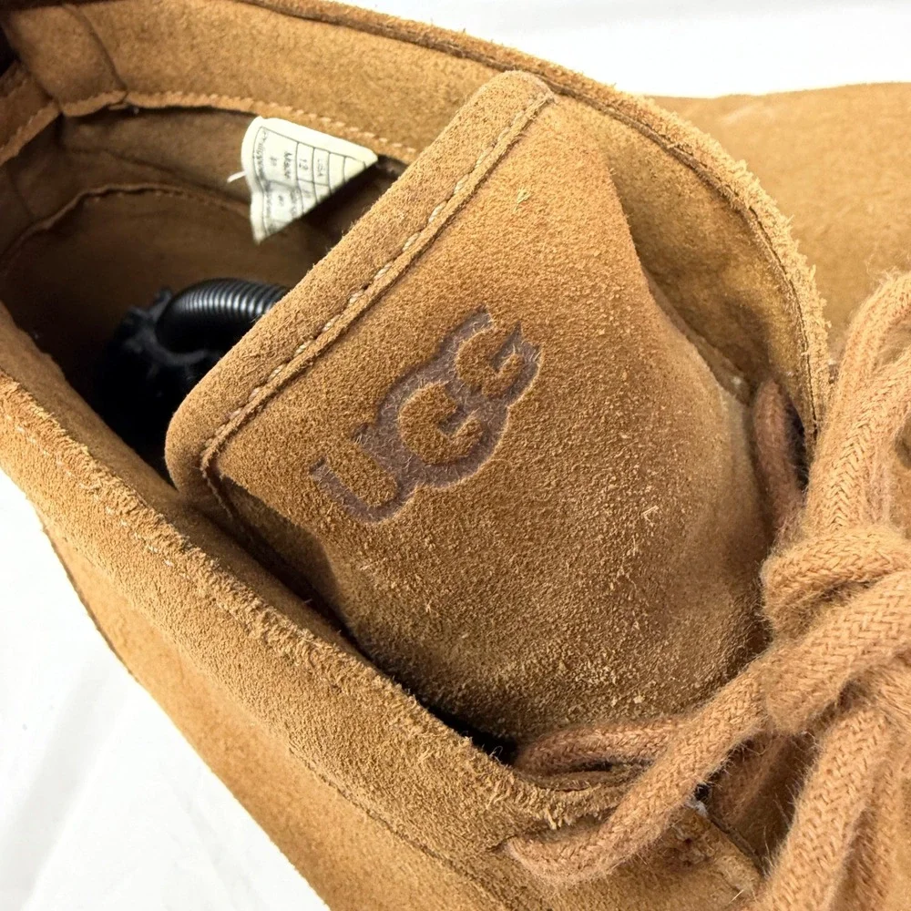 UGG Mens Biltmore Chukka Boots Chestnut Suede Brown Lace Up 1120984 Size 12